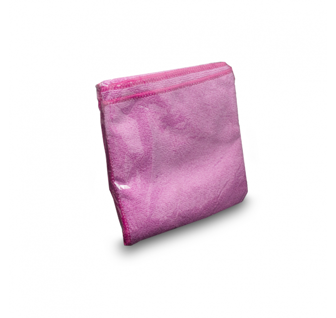 Серветки з мікрофібри універсальні рожеві 30*30 см 5 шт/пач