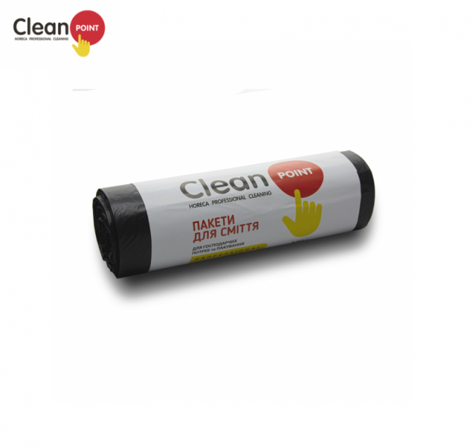 Пакети для сміття Clean Point PRO 120 л 10 шт/рул