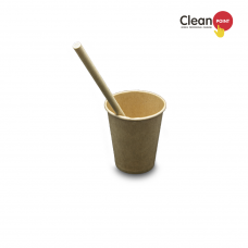 Соломка паперова Clean Point крафт 204мм 50 шт/пач